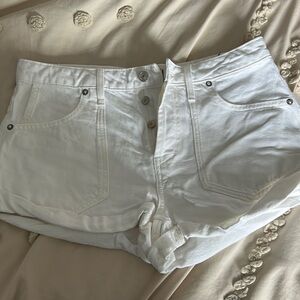 White free people shorts size 28